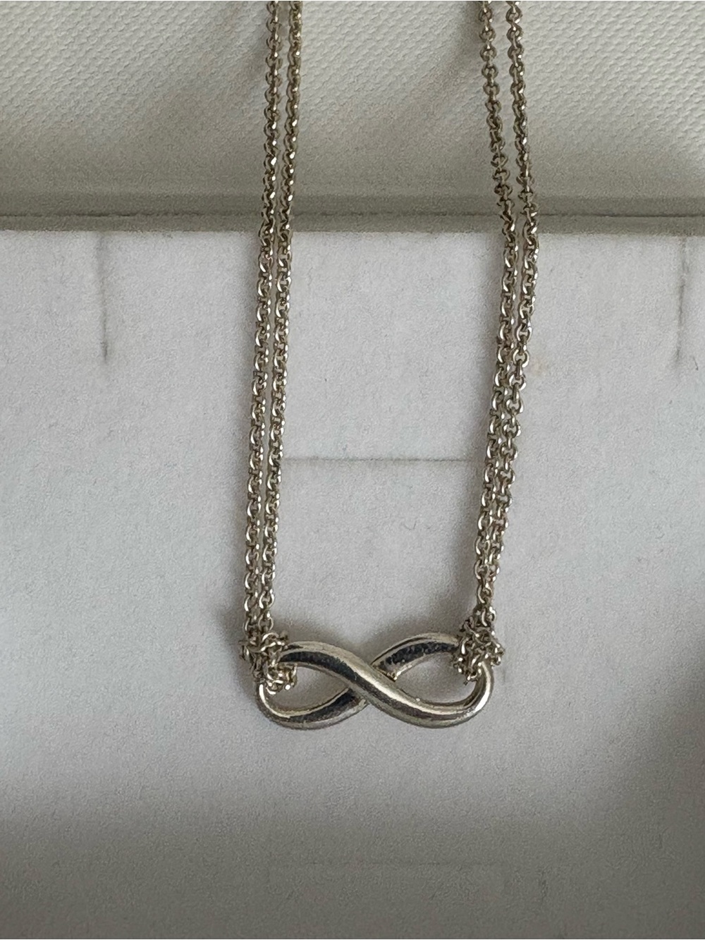 Tiffany & Co. Sterling Silver Infinity Double-Chain Necklace